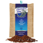 Plantation Blue 100 Percent Jamaica Blue Mountain Coffee, Medium Roast Ground, 8 oz