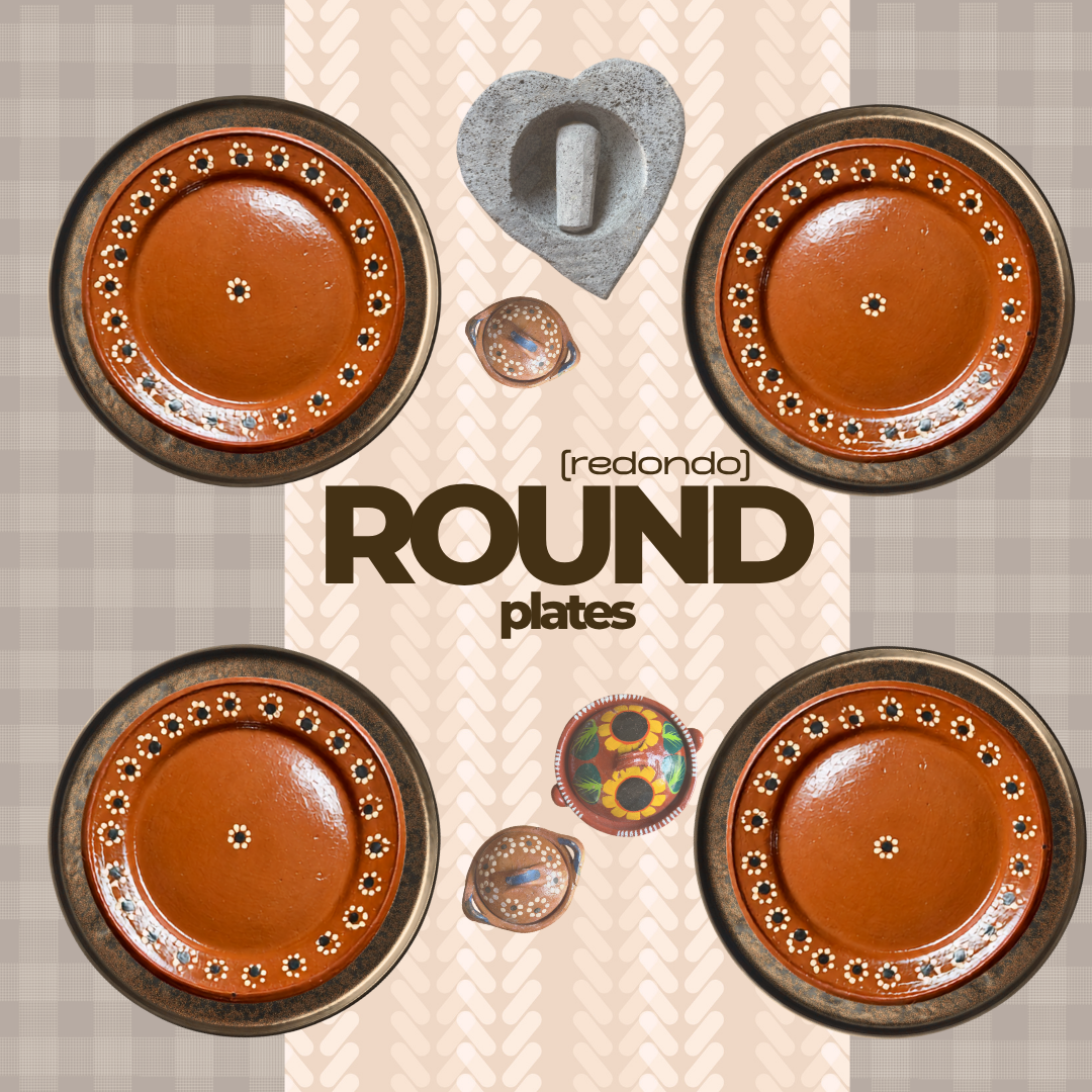 Round Traditional Pottery Plates