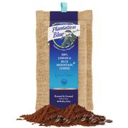 Plantation Blue 100 Percent Jamaica Blue Mountain Coffee, Roasted & Ground, 16 oz