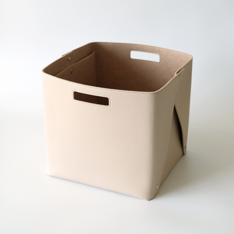 Set of Felt-lined Storage Basket for Cube Organizer