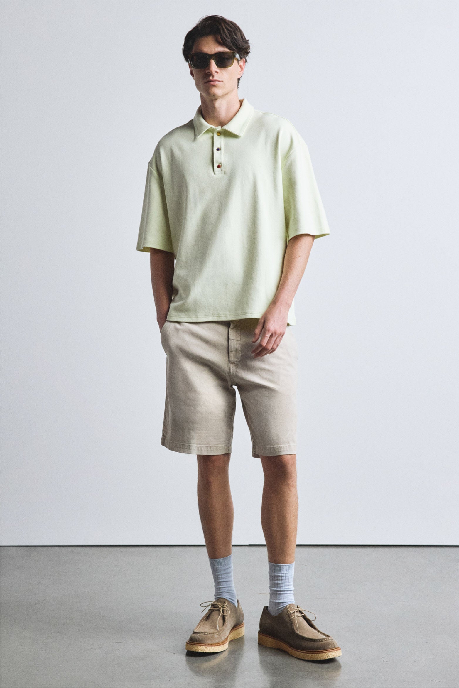 Spring short sleeve polo for men