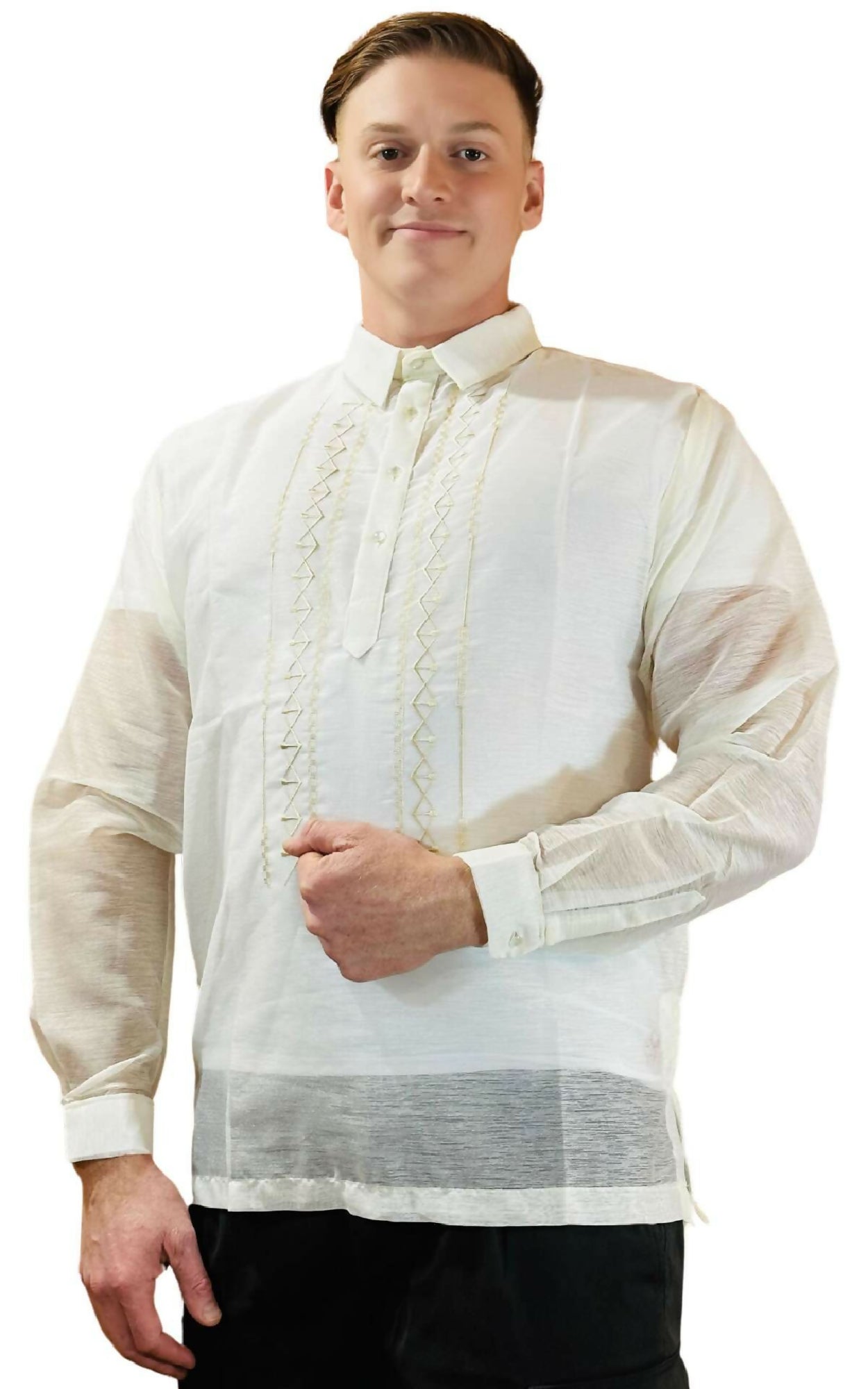 Mens Jusilyn Barong Tagalog - White
