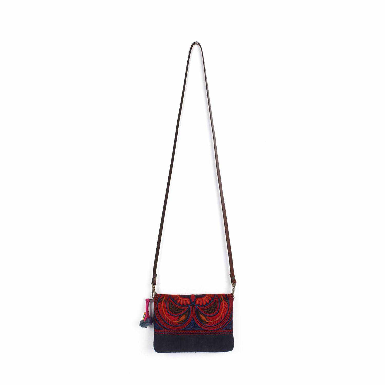 Fernanda Embroidered Convertible Crossbody | Clutch Bag - Thailand