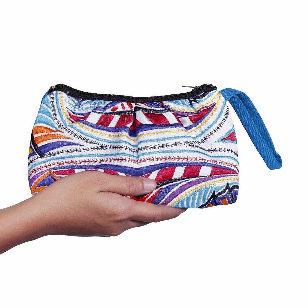 Tahj Small Embroidered Wristlet - Thailand