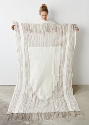 Musullah Fine Line Merino Wool and Silk Throw