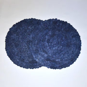 Mulberry Silk Charger (Pair) - Sea Blue