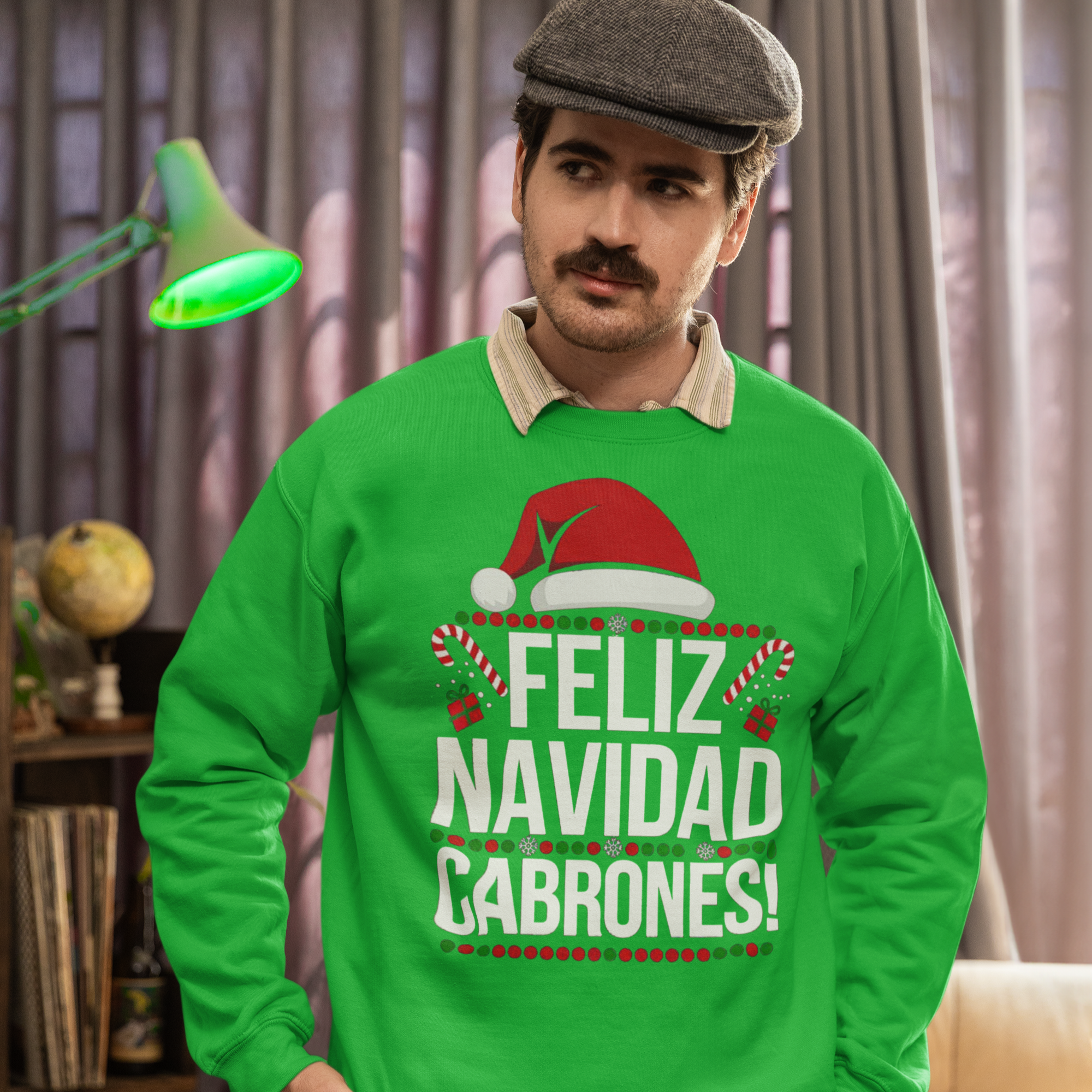 Feliz Navidad Cabrones Christmas Sweater | Crewneck Comfy Sweatshirt | Funny Latino Christmas Xmas | 4 Colors