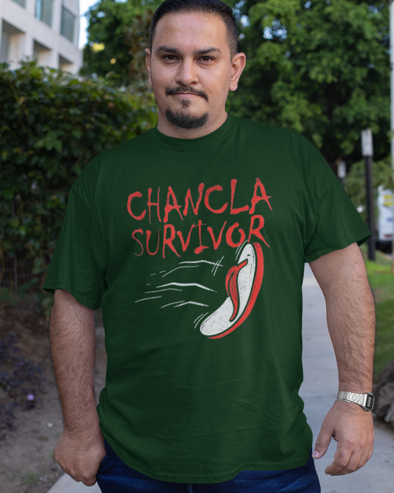 Chancla Survivor T-shirt | Chancleta Joke Design Latino Pride Funny Viral Tees