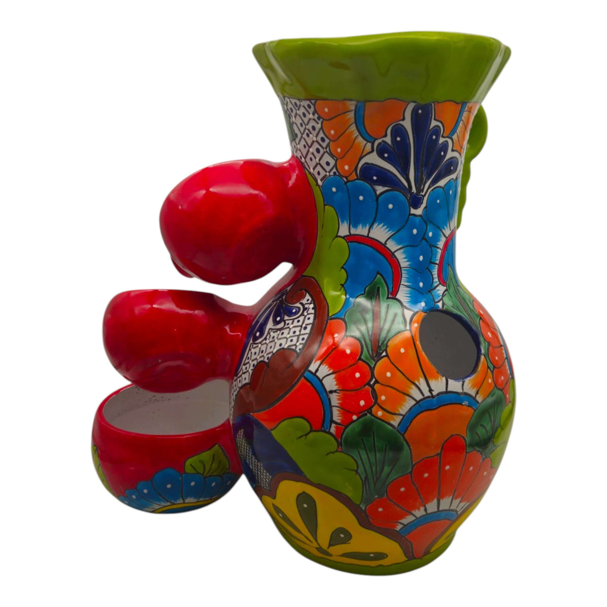 Colorful Talavera Tabletop Fountain | Mexican Folk Art Decor