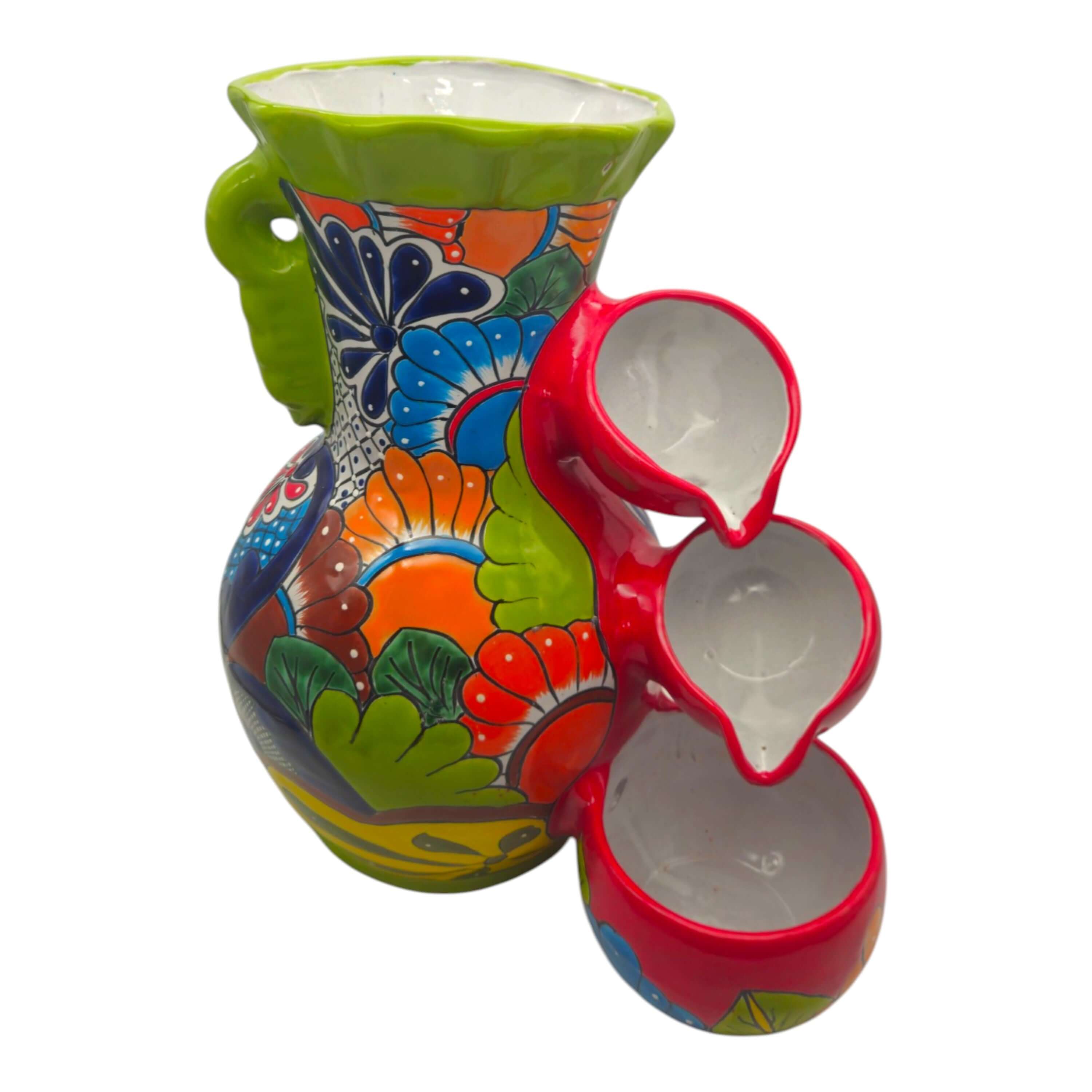 Colorful Talavera Tabletop Fountain | Mexican Folk Art Decor