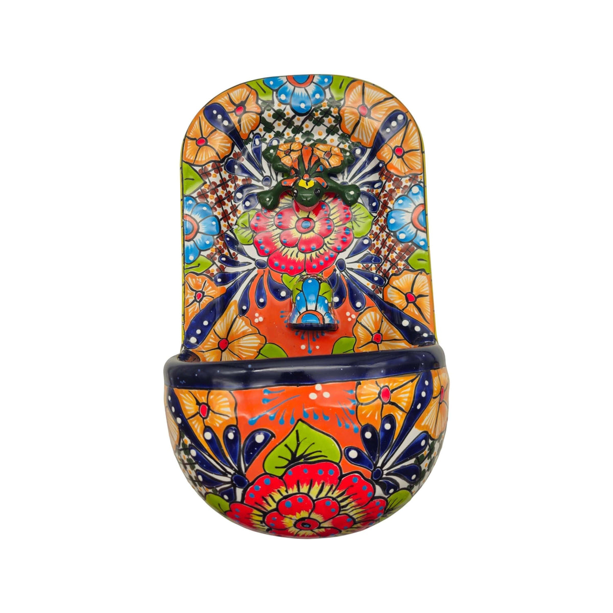 Talavera Wall Fountain | Handcrafted Mexican Ceramic Water Feature