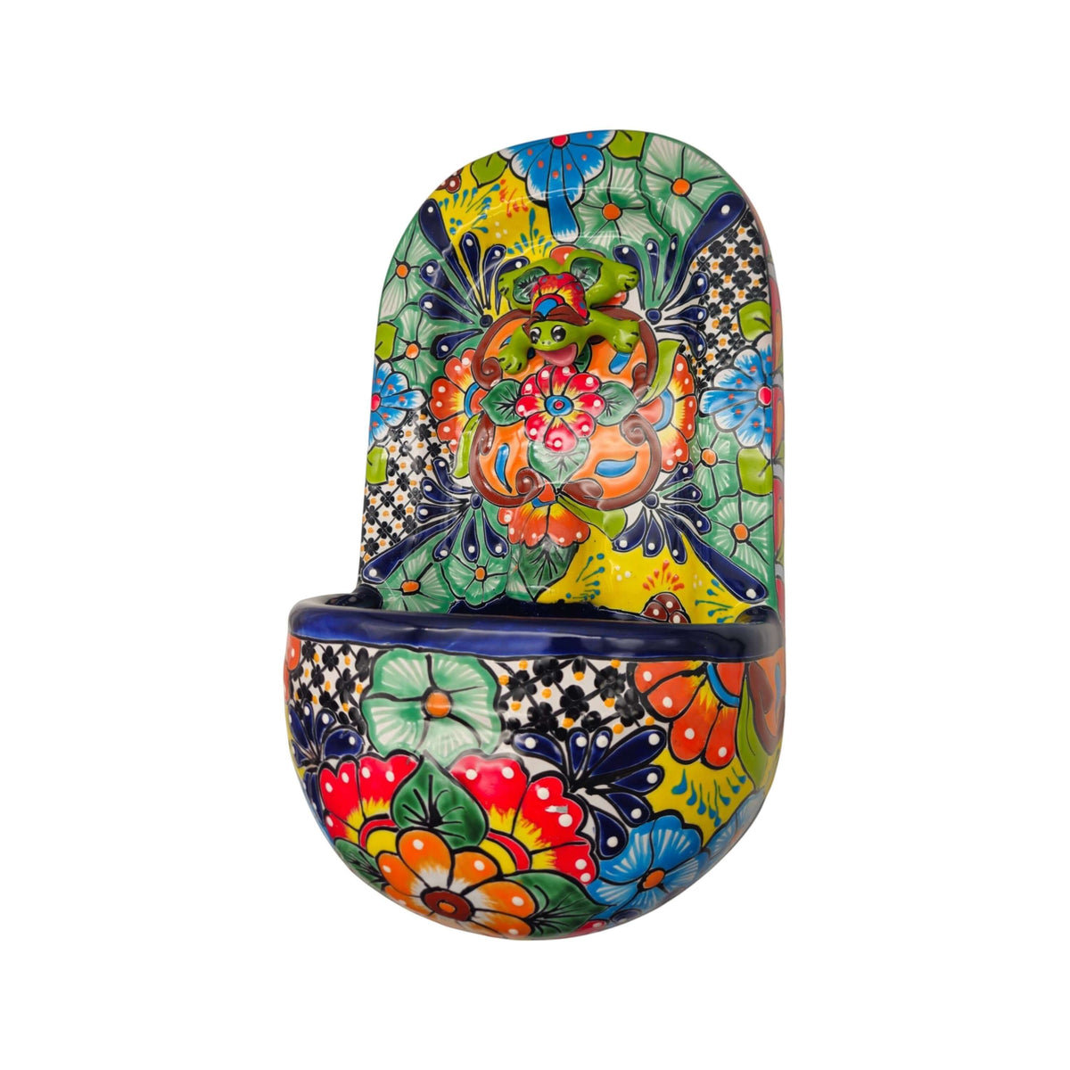 Talavera Wall Fountain | Handcrafted Mexican Ceramic Water Feature