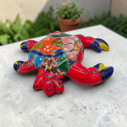 Talavera Crab Sculpture | Vibrant Handcrafted Mexican Art