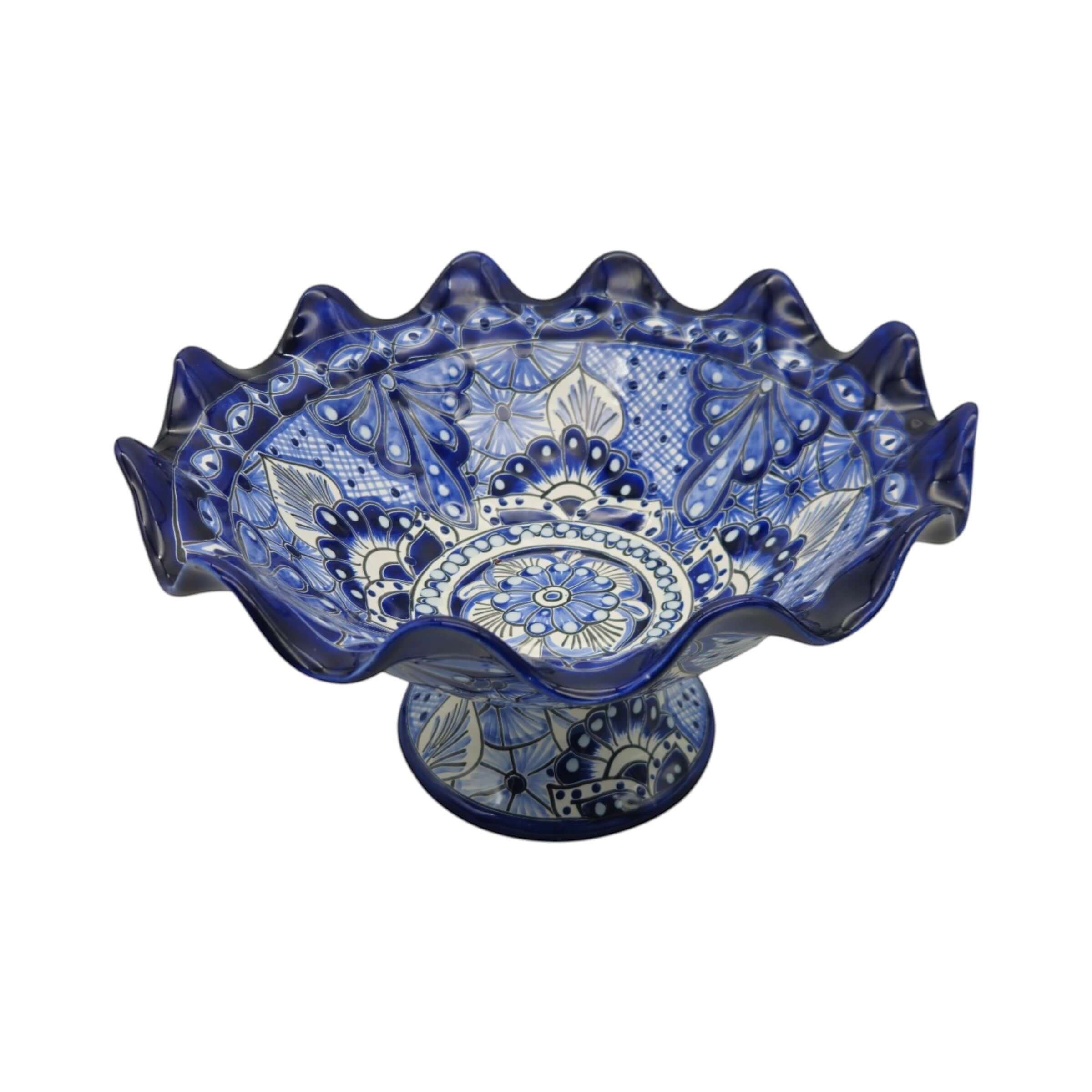 Talavera Fruit Basket | Hand-Painted Mexican Ceramic Centerpiece
