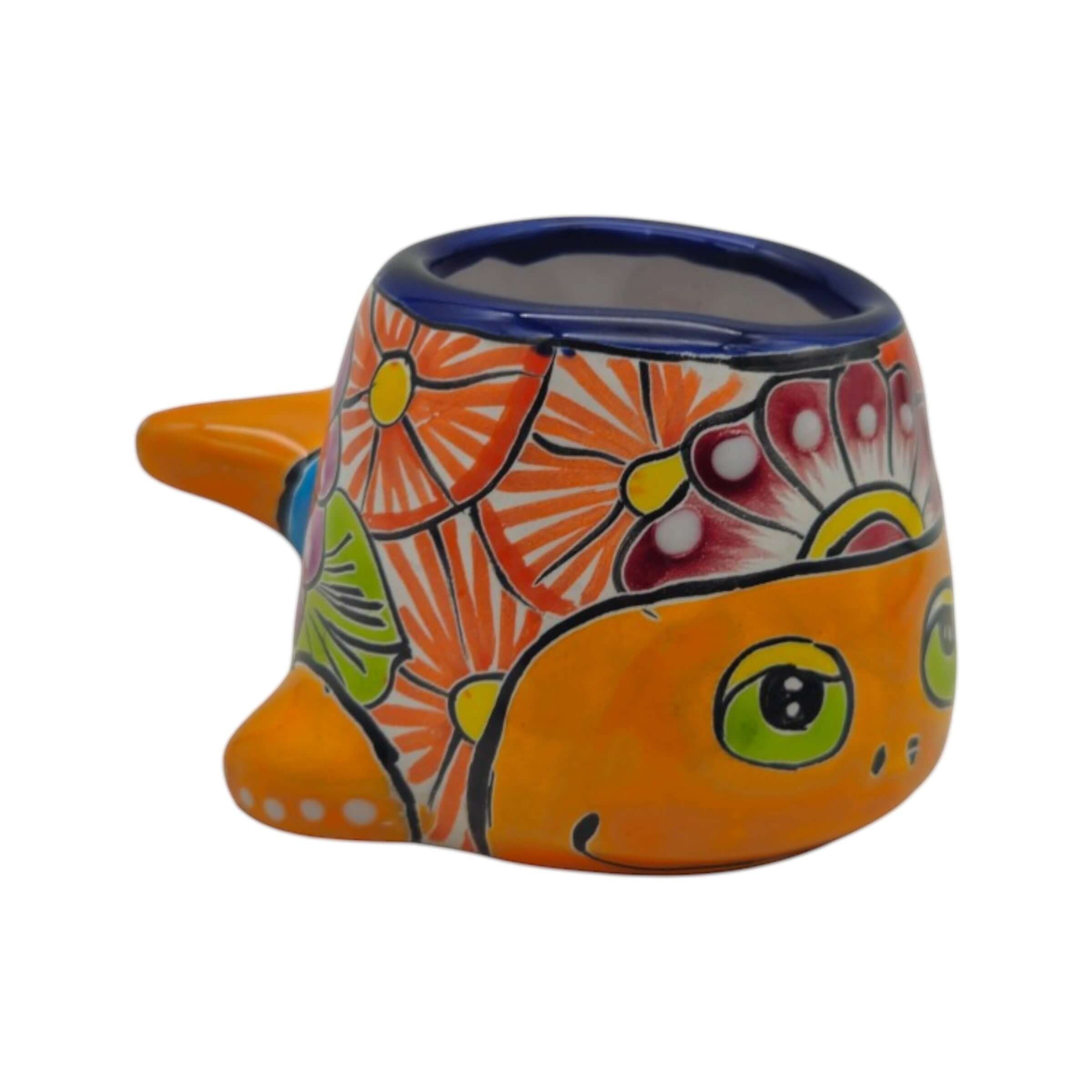Talavera Whale Planter | Colorful Small Mexican Animal Pot