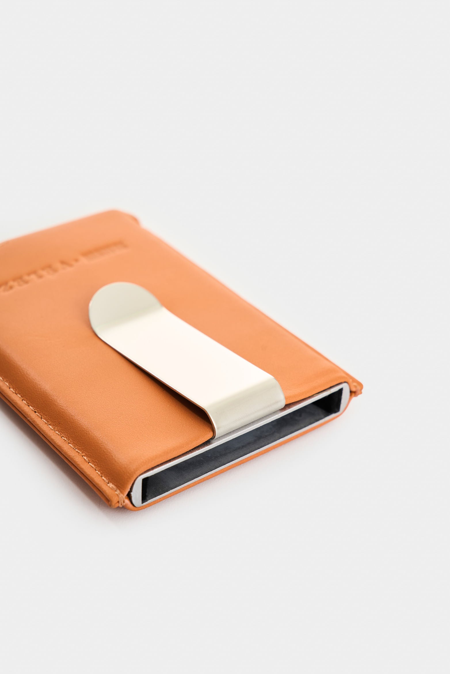 Miniwallet leather document holder for men