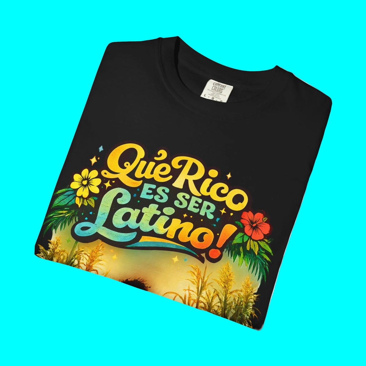 Que Rico Es Ser Latino T-shirt | Sugar Cane Field, North, Central, & South American Unity | Latino Pride Viral Tees
