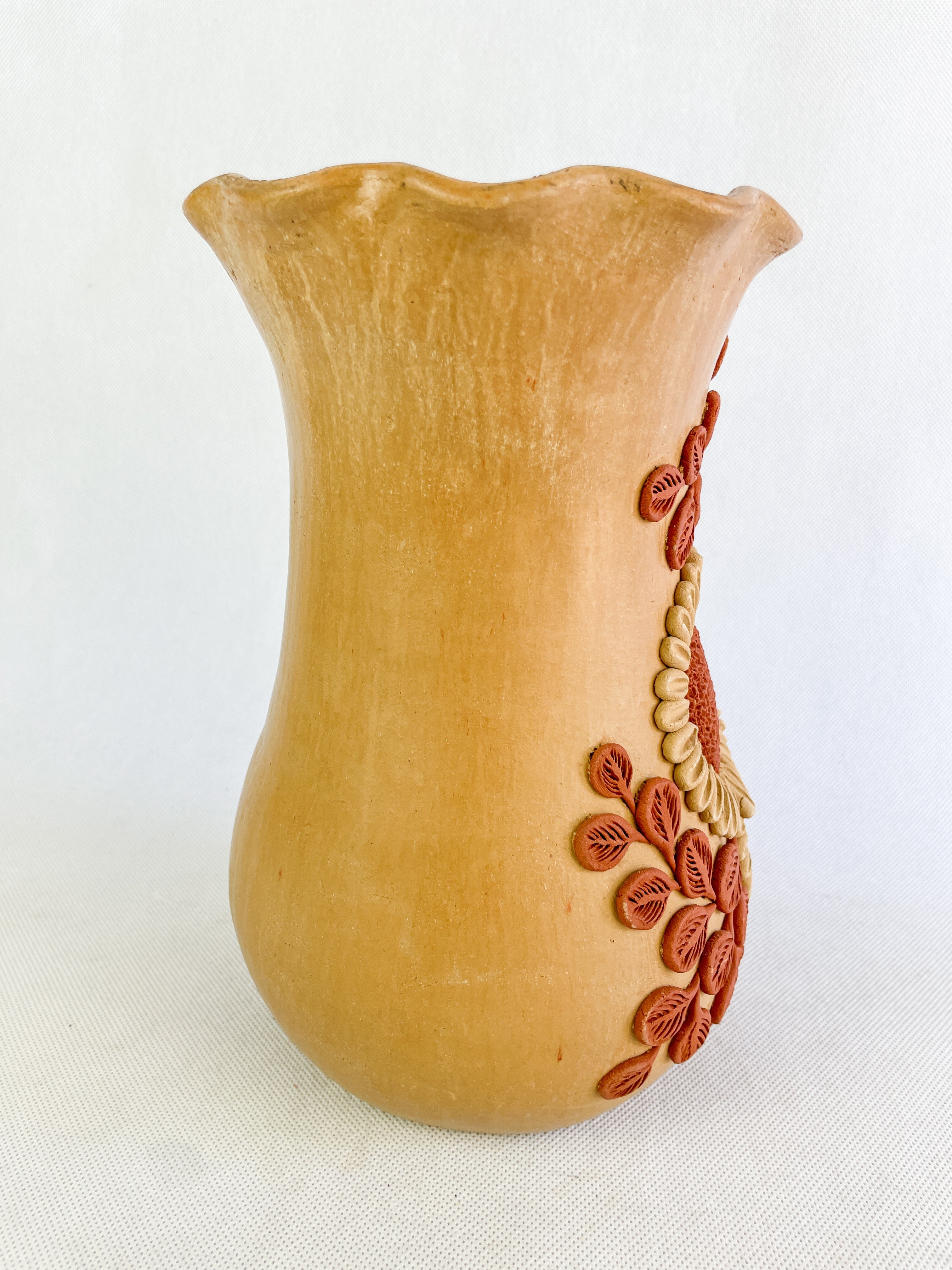 Velasco Oaxaca Red Clay Vase - Florero Barro
