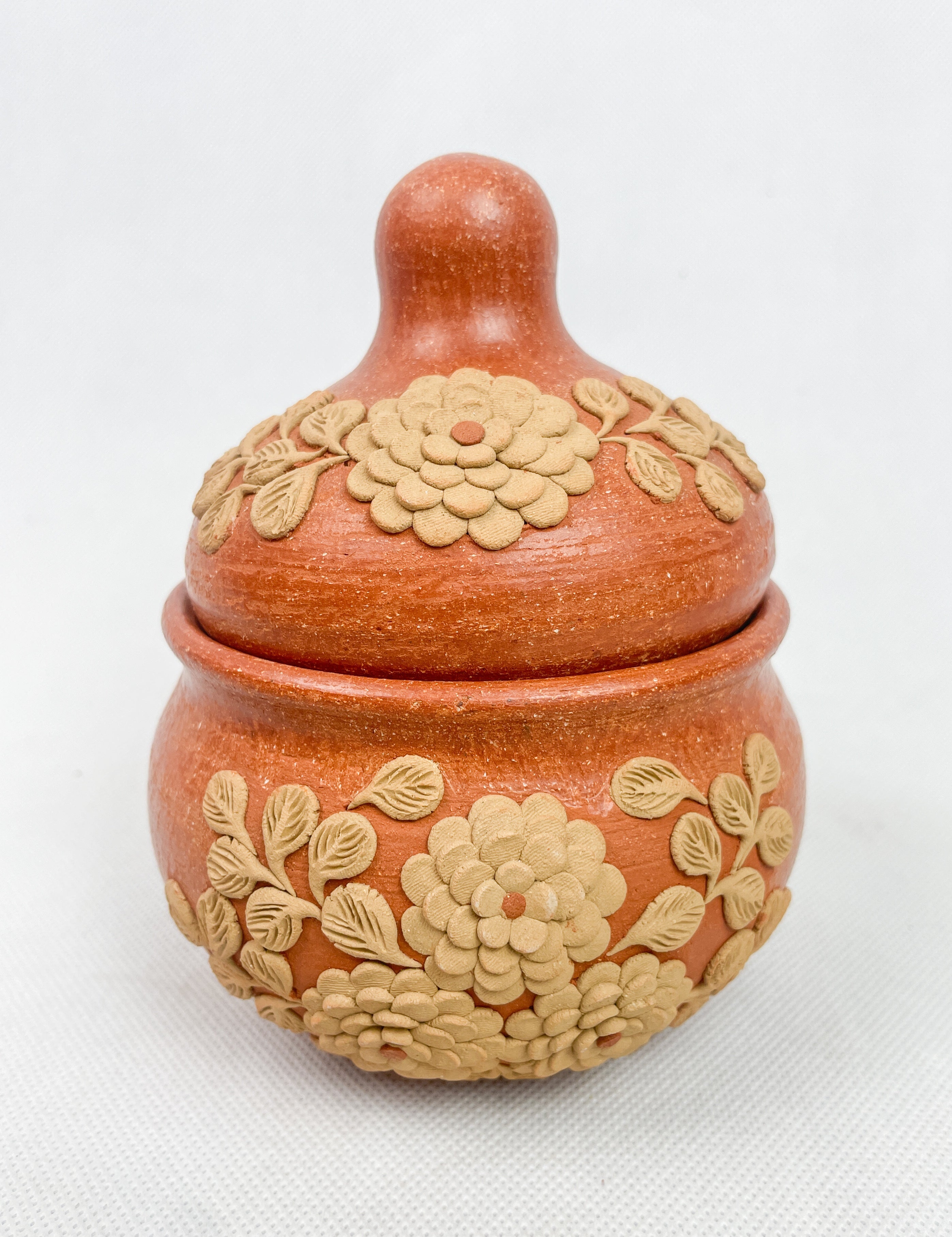 Velasco Oaxaca Red Clay Sugar Bowl - Azucarera Barro