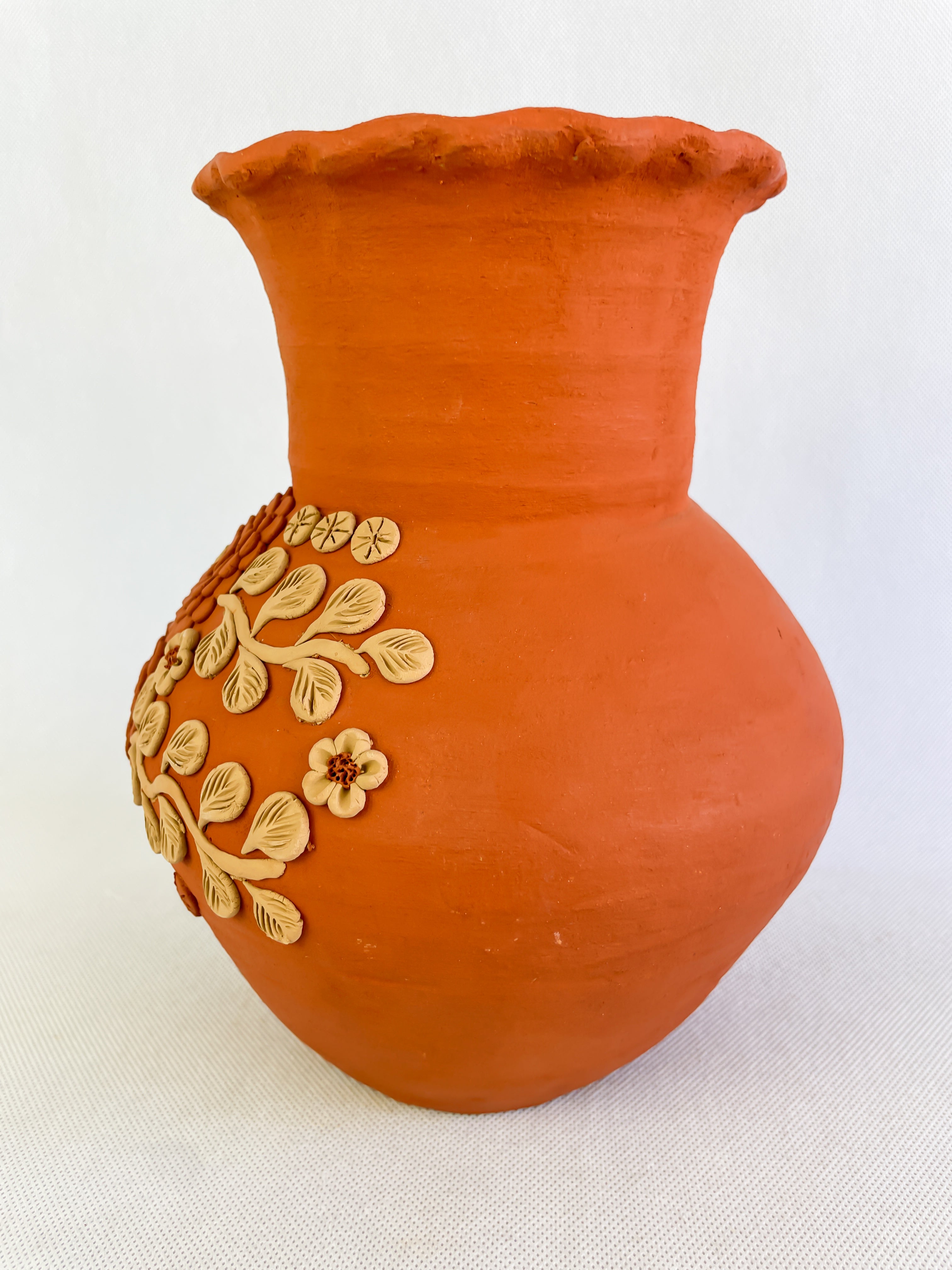 Velasco Oaxaca Red Clay Vase - Florero Barro