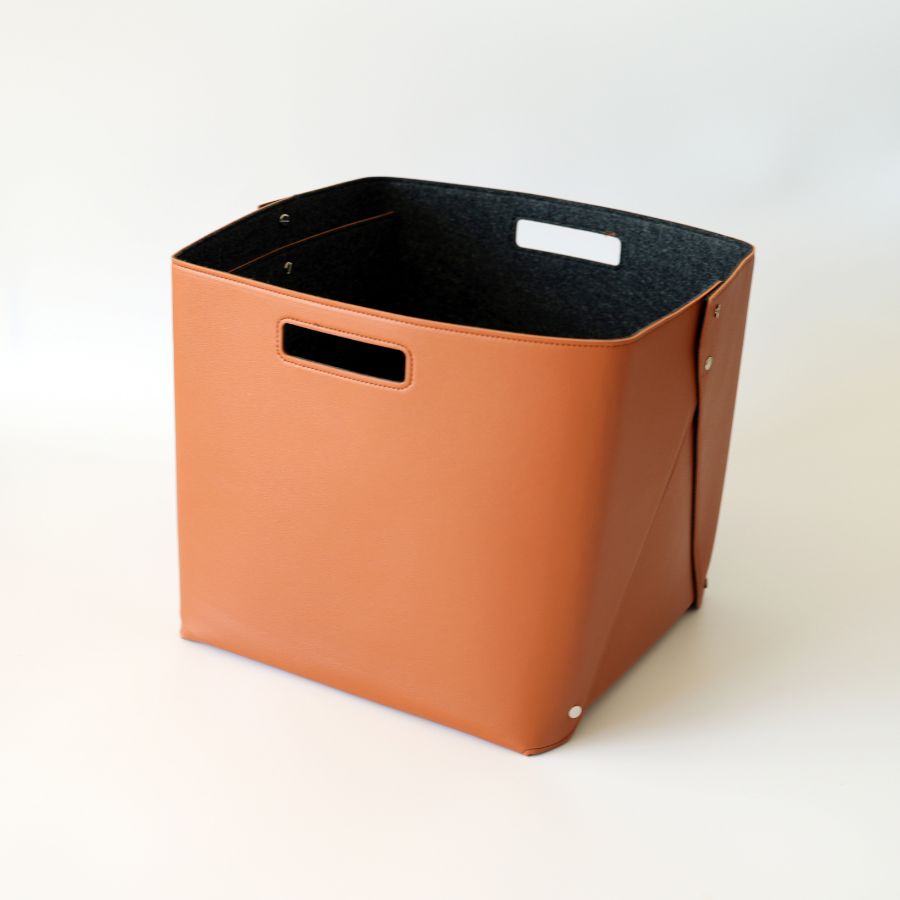 Set of Felt-lined Storage Basket for Cube Organizer