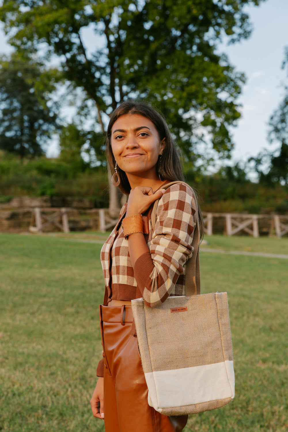 Small Burlap Tote