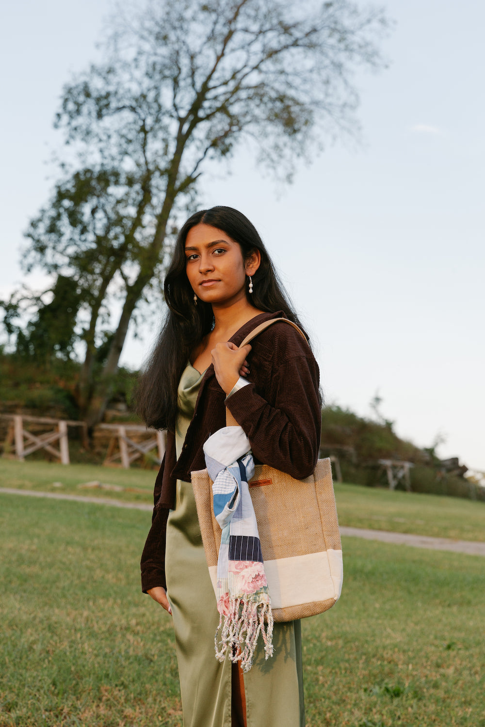 Small Burlap Tote