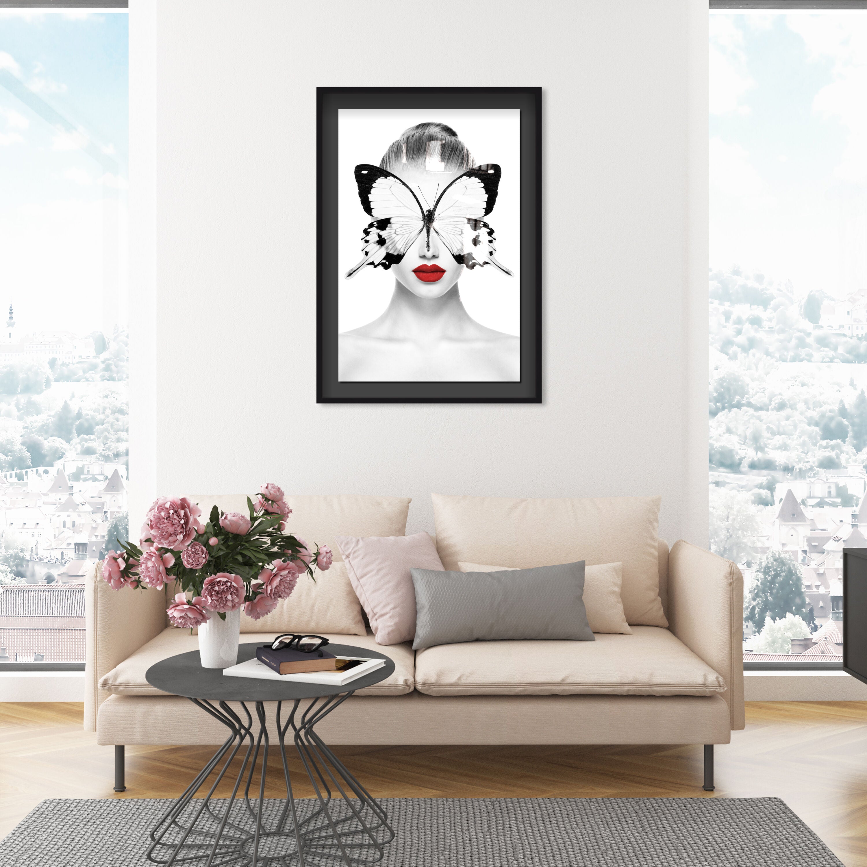 Red Duchess - Displayed in a shadowbox