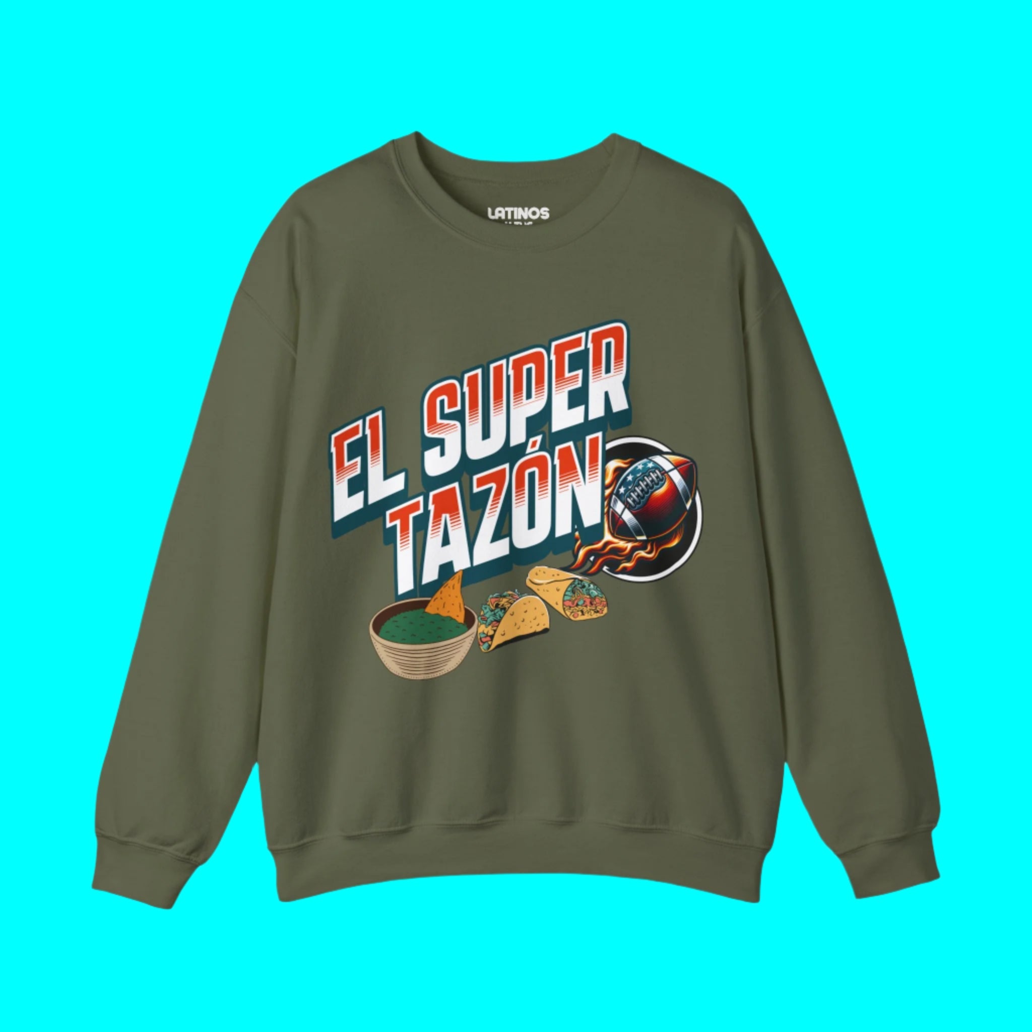 El Super Tazón Football Fleece Lined Crewneck | Viral Funny Latino Sports | 3 Colors