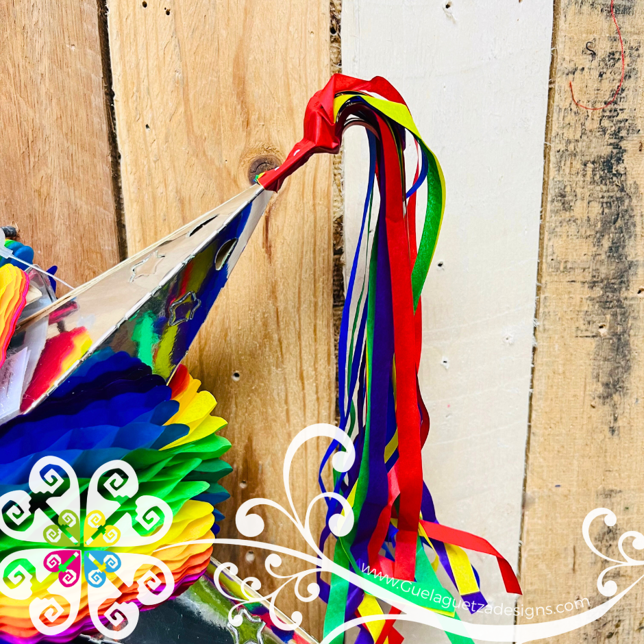 Small Multicolor Fiesta Piñata - Mexican Fiesta Decor