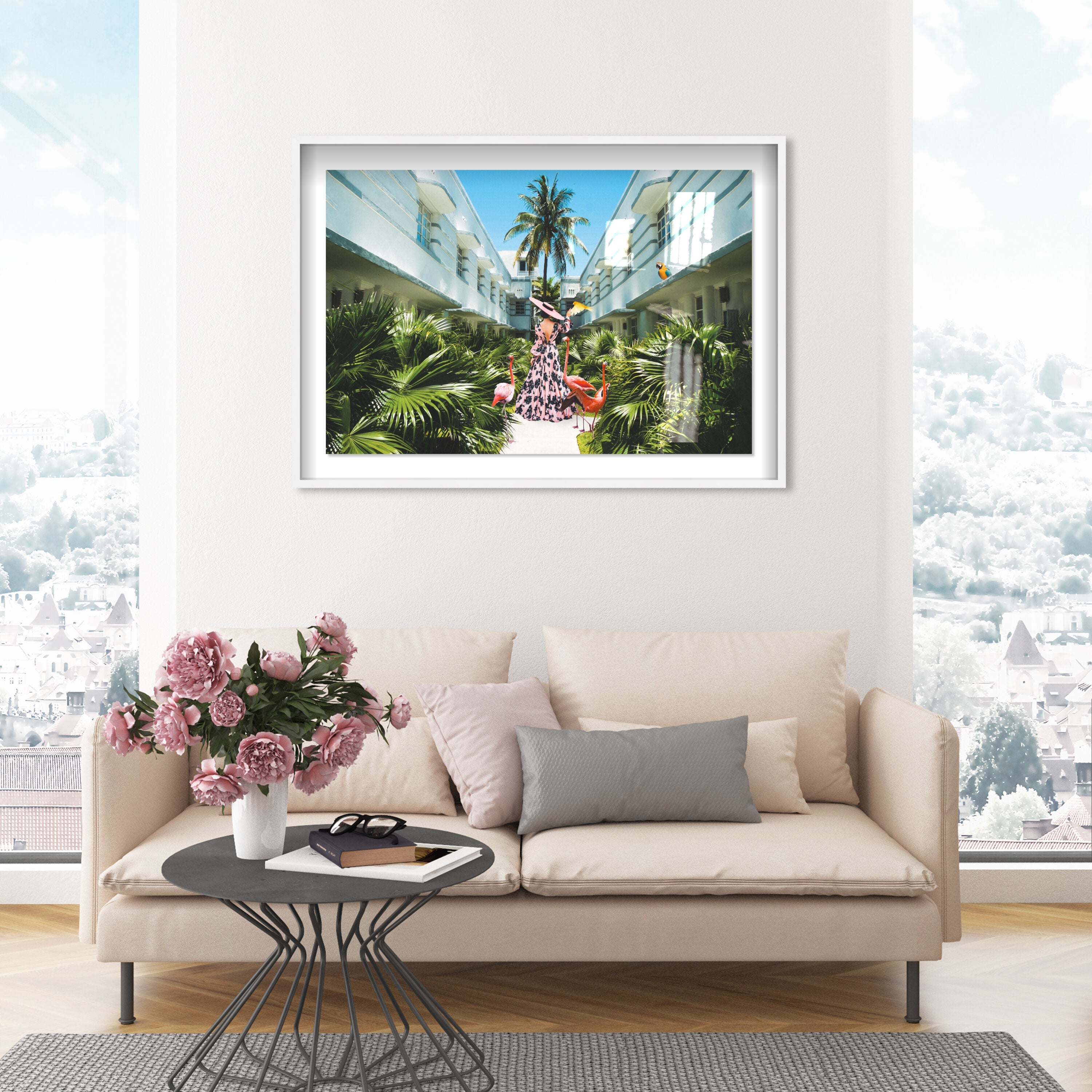 Miami Deco - Displayed in a shadowbox