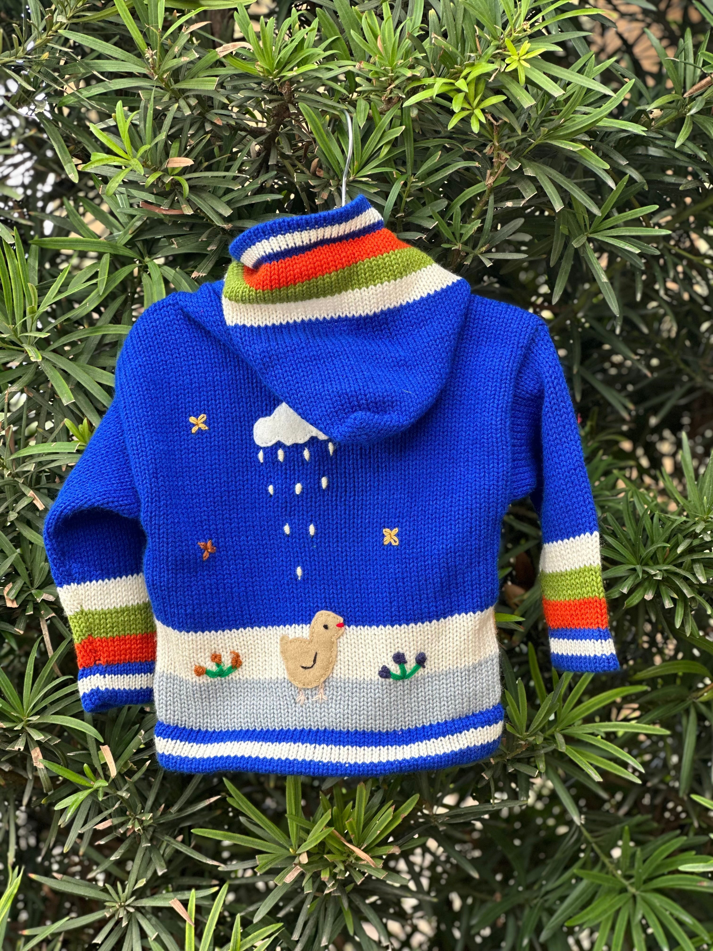 Boys Hand Knitted Sweater Top Size 12 Months