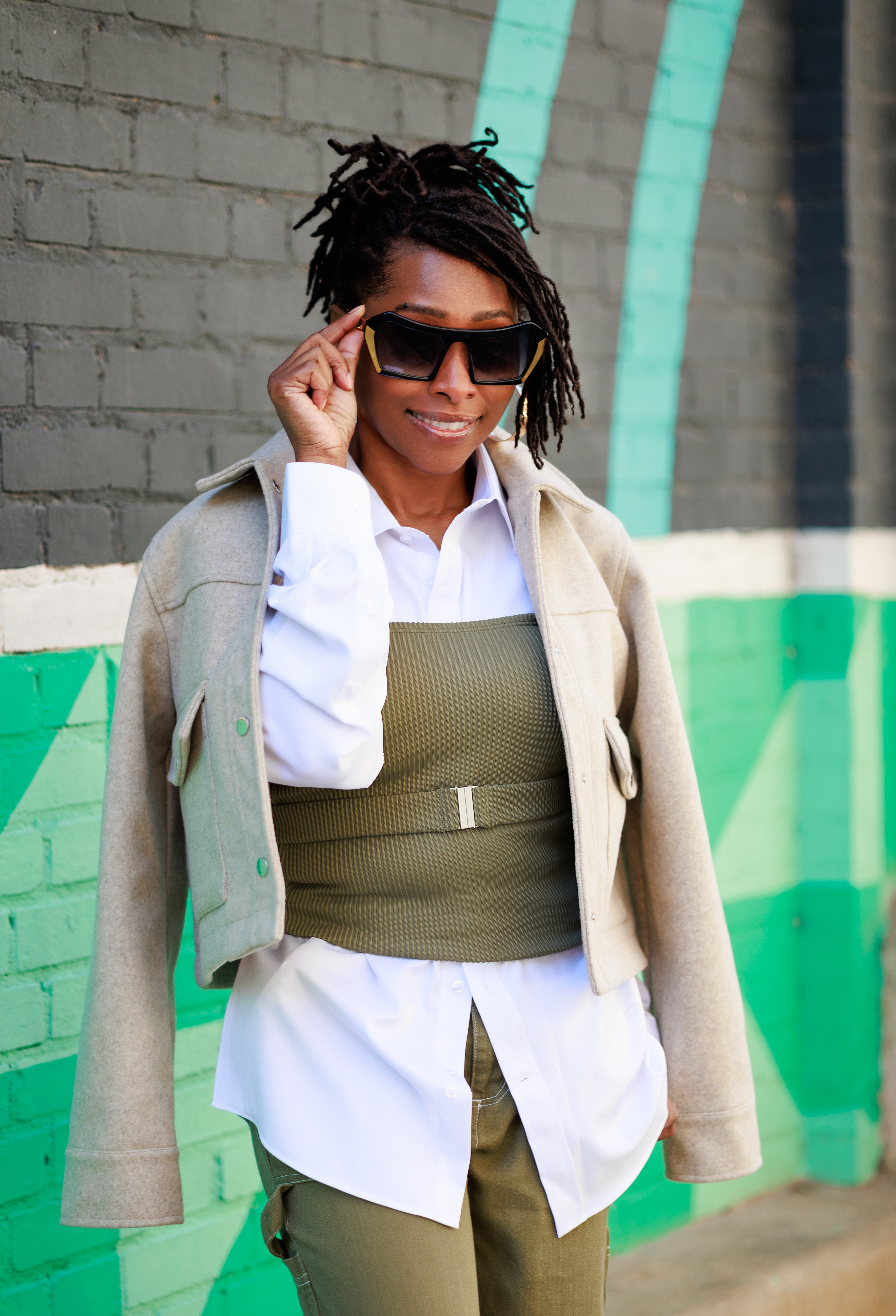 Oversized Sunglasses - Black