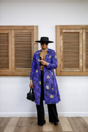 MORAYO AFRICAN PRINT TRENCH COAT DRESS
