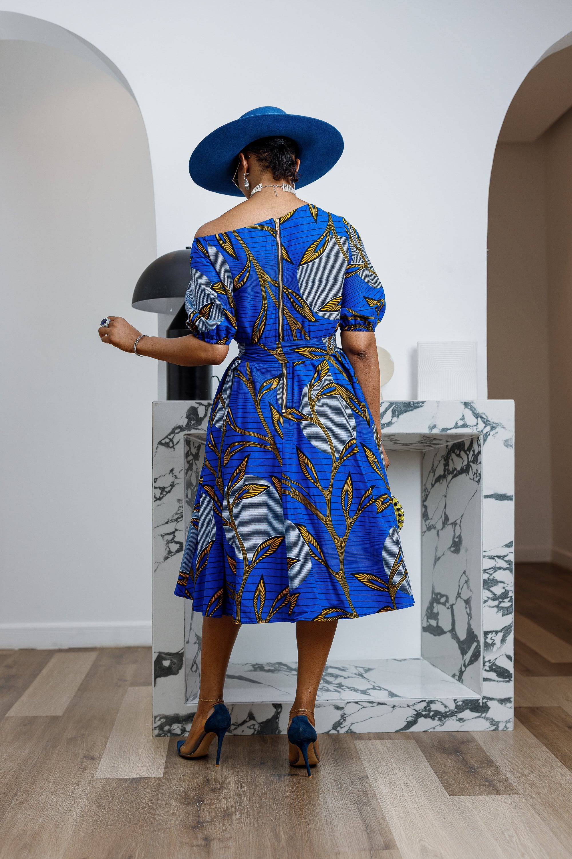 ROLU AFRICAN PRINT OFF SHOULDER DRESS----FINAL SALE
