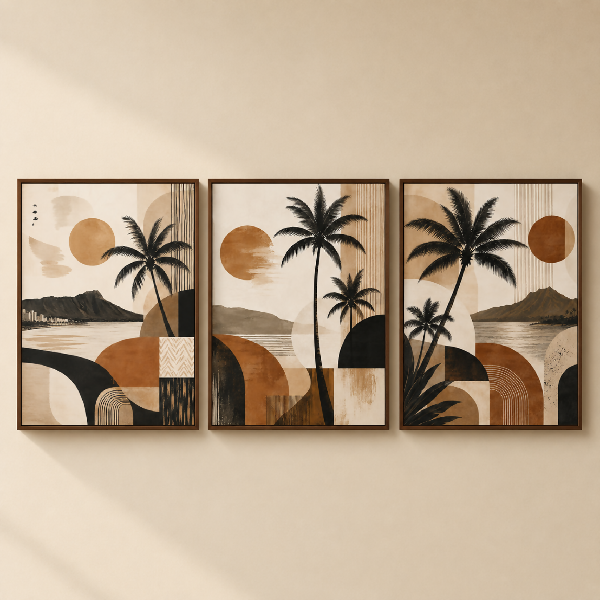Vintage Travel Poster Set of 3 Printable Wall Art