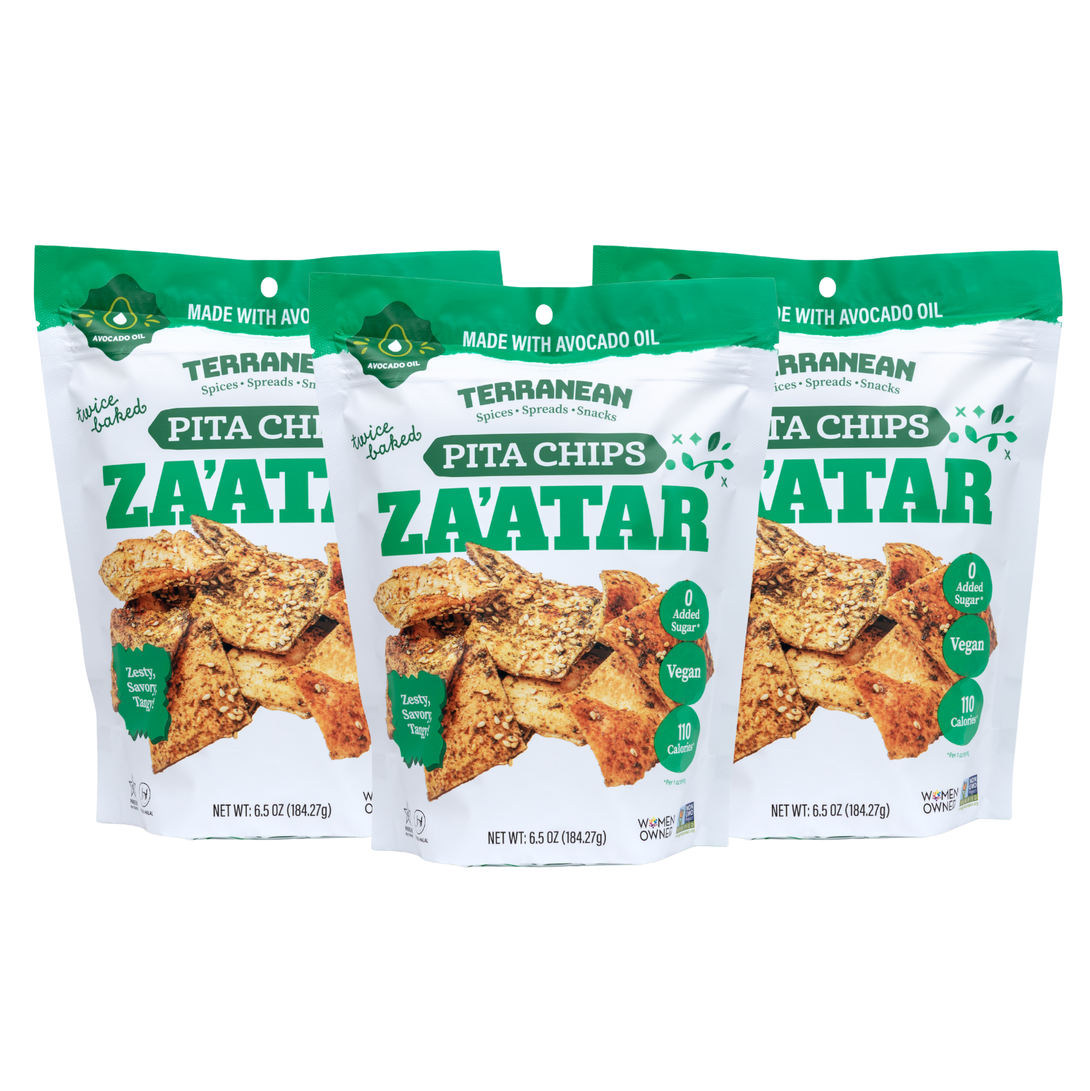 Za'atar Pita Chips (6.5oz.) Please select spicy or original za'atar.