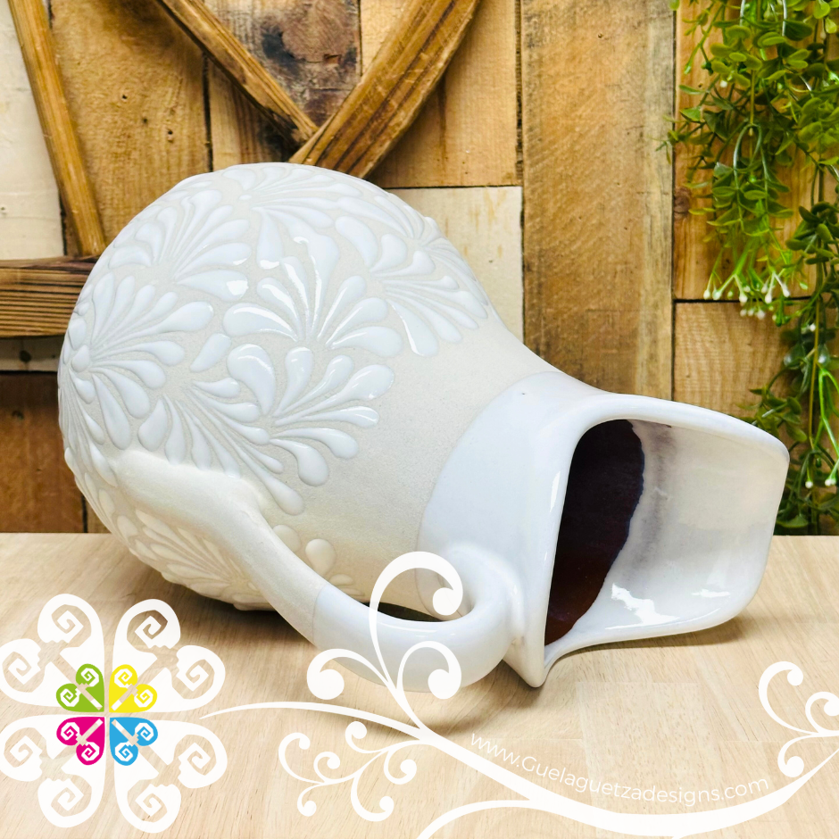White Espiga Pato Pitcher Set - 4 Cups