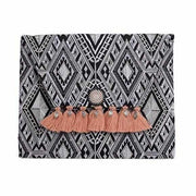 Geometric Clutch Bag With Tassels - Thailand