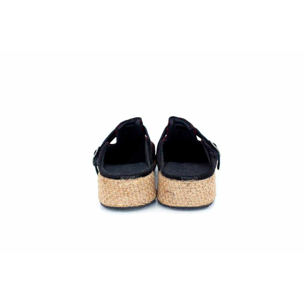 Vintage Hmong Textile Boho Upcycled Slip On Shoes - Thailand
