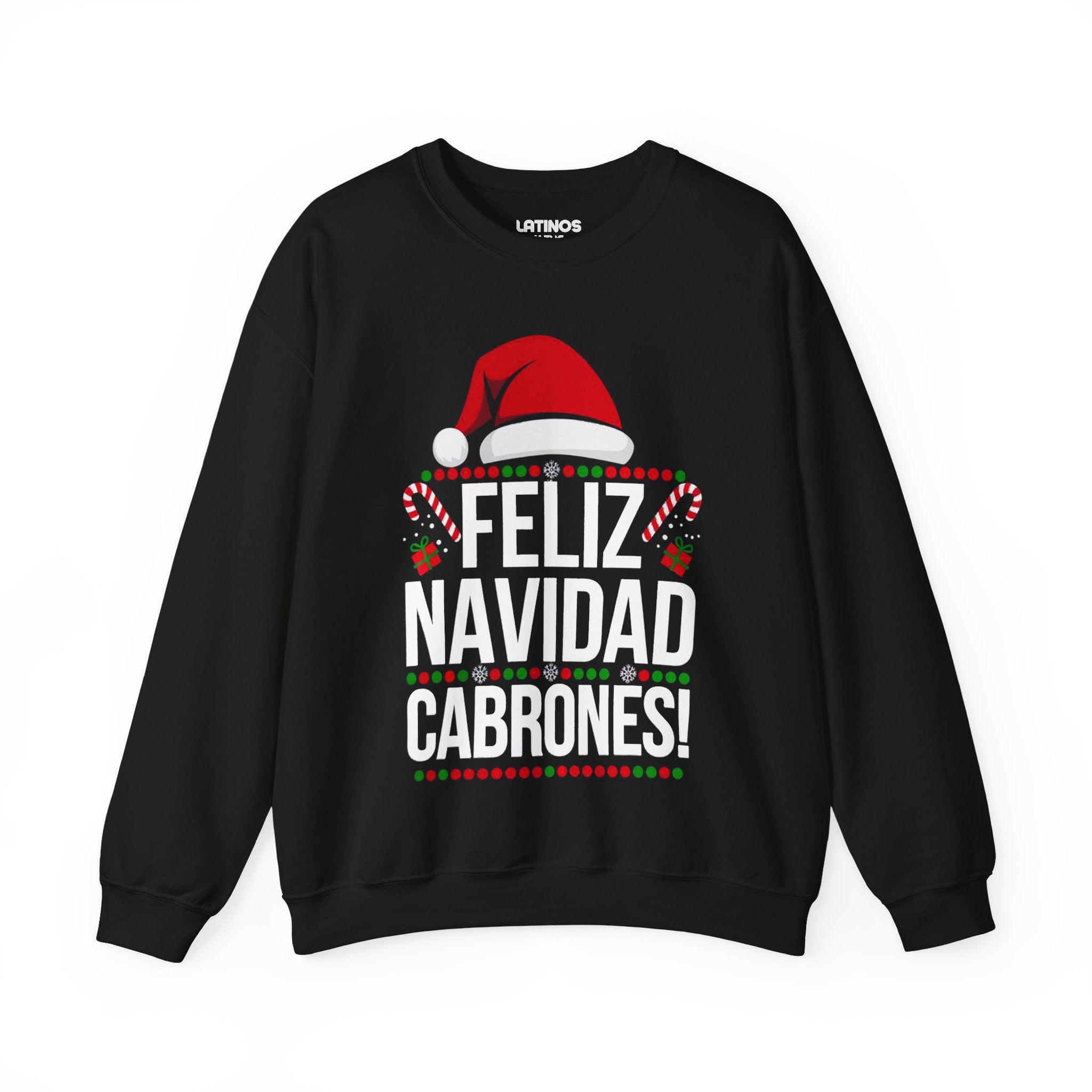 Feliz Navidad Cabrones Christmas Sweater | Crewneck Comfy Sweatshirt | Funny Latino Christmas Xmas | 4 Colors