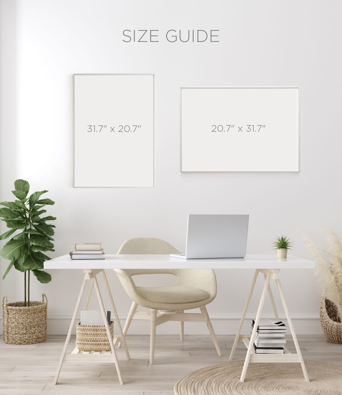 Tucan White Floral Mirror