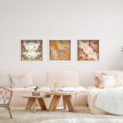 Cubed World Set of 3 - Displayed in a Shadowbox