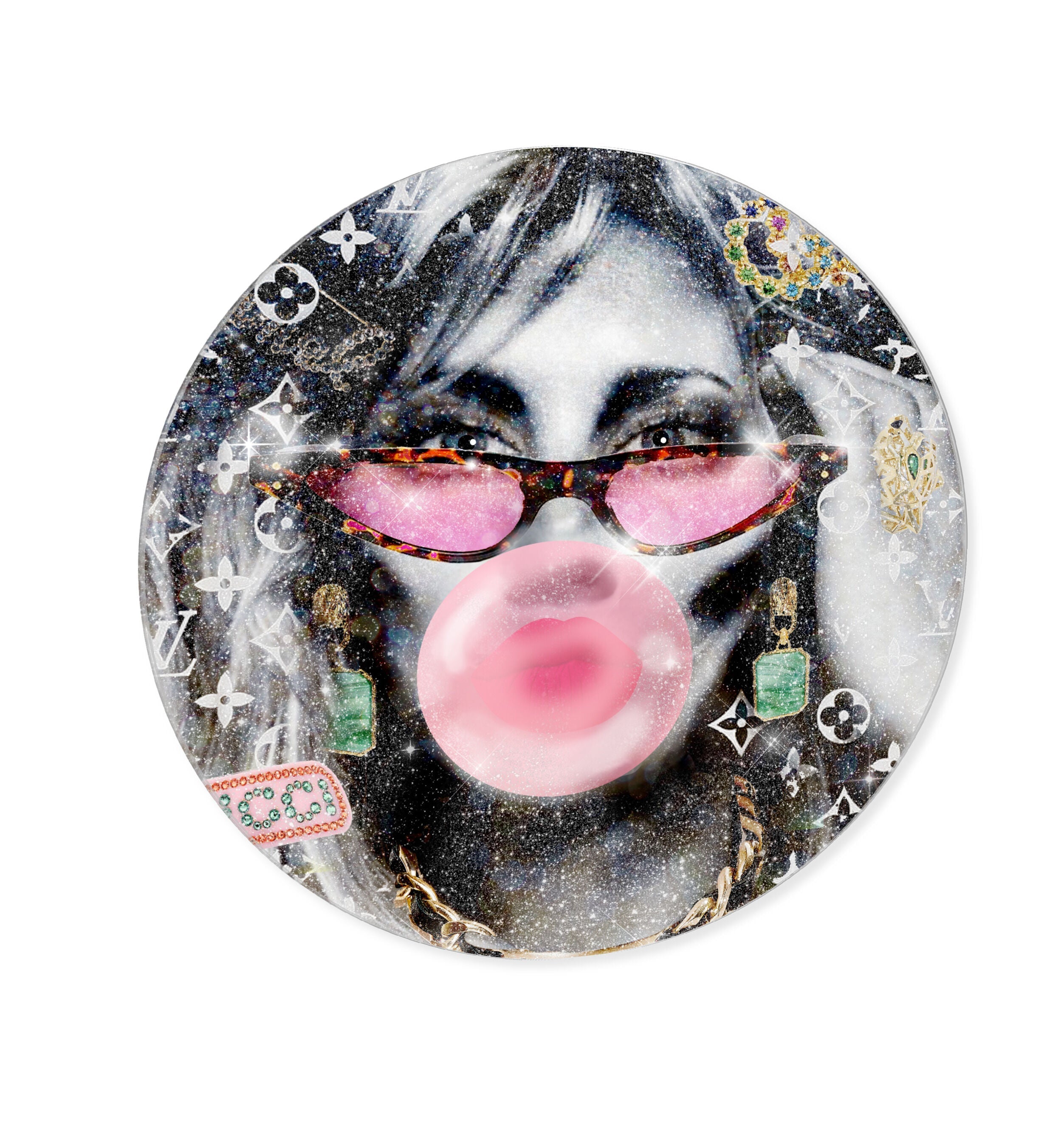 Always such a good girl - Round Acrylic Art