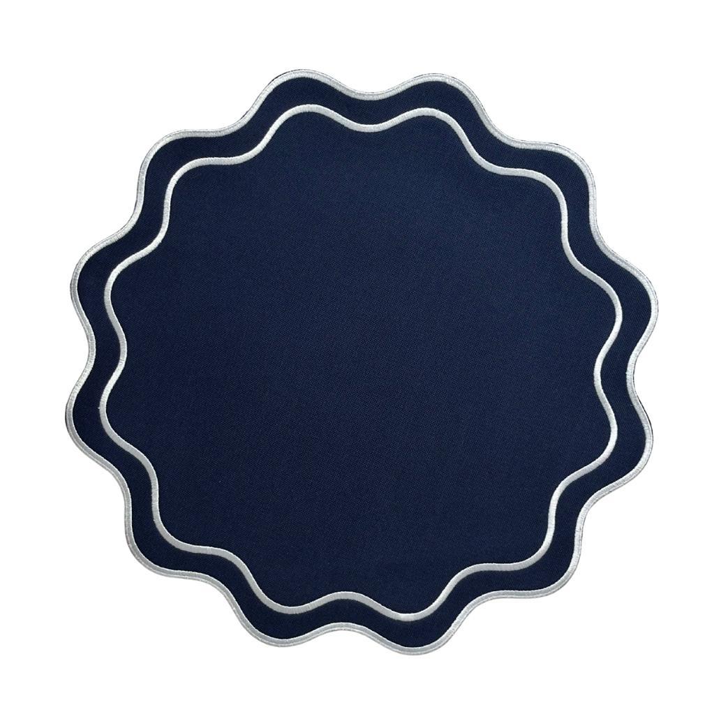 Solid Navy Wave Placemat