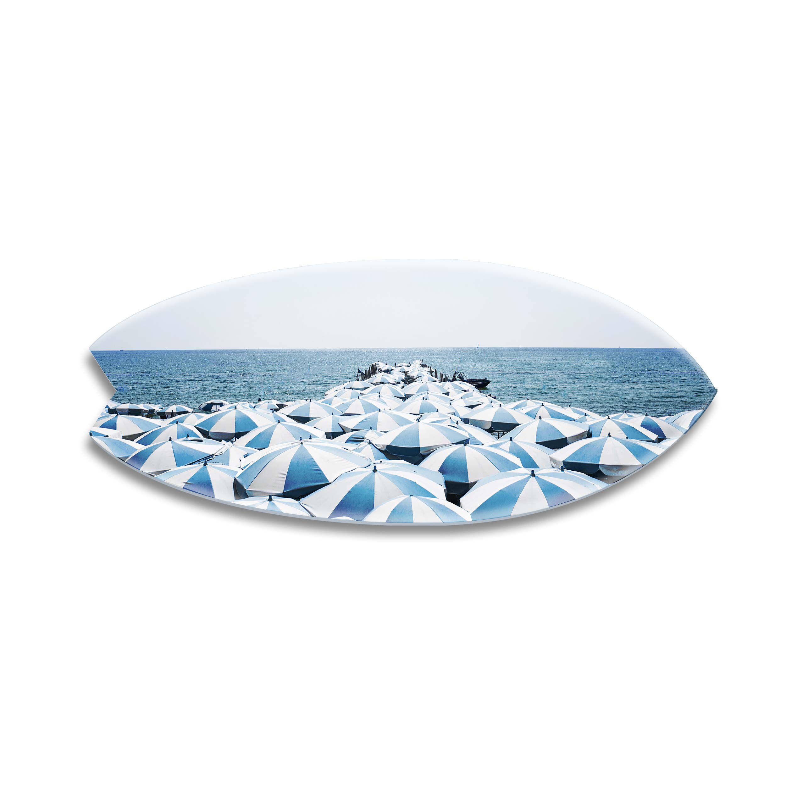 Blue Umbrella Beach Skimboard