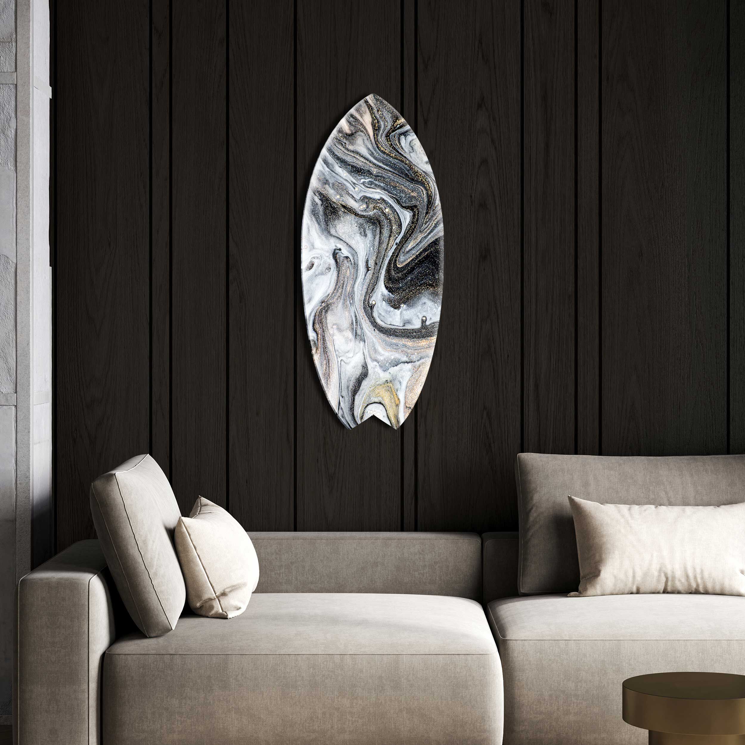 Marbled Gold Skimboard