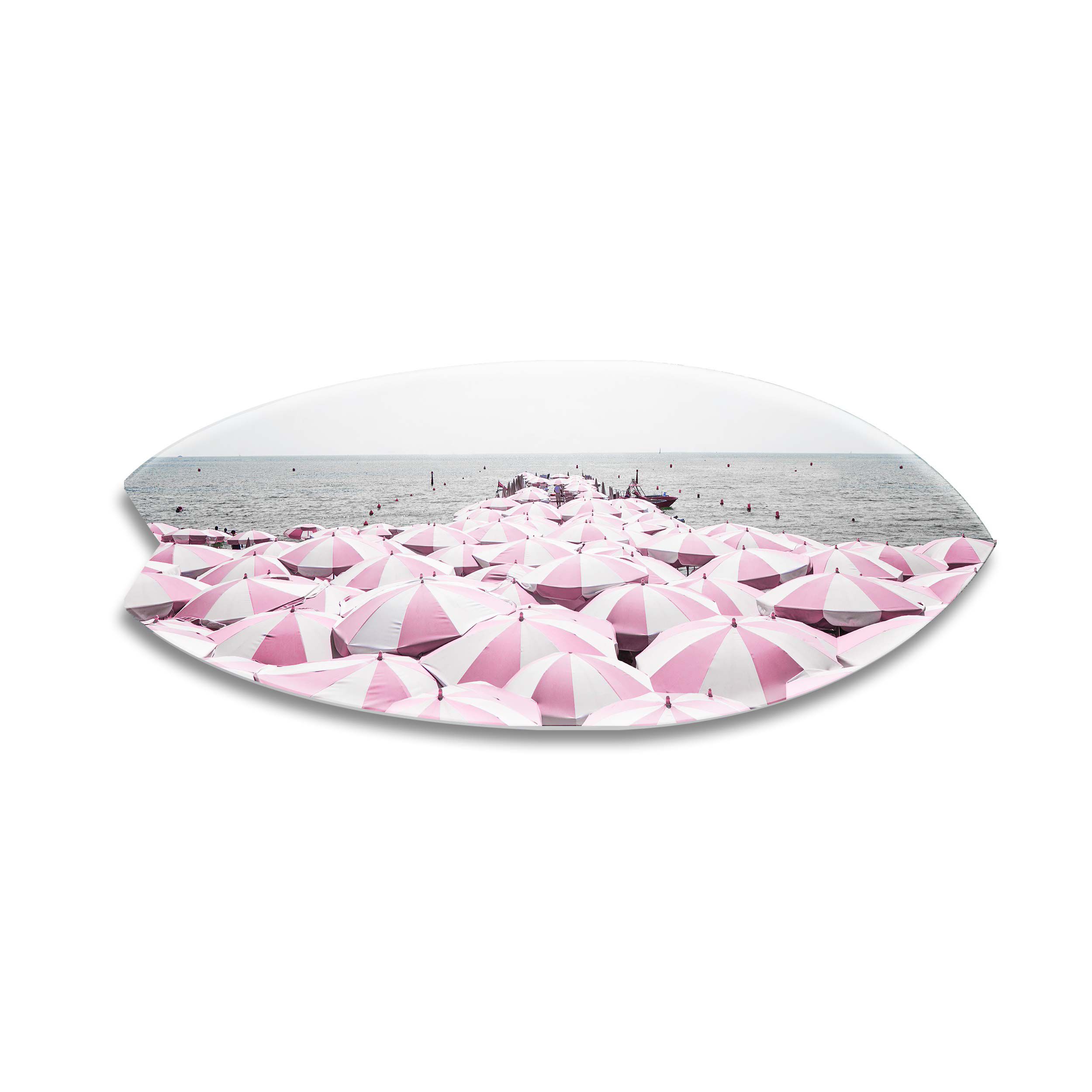 Pink Umbrella Beach Skimboard