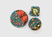 Beeswax Food Wrap - Fall Bloom Print