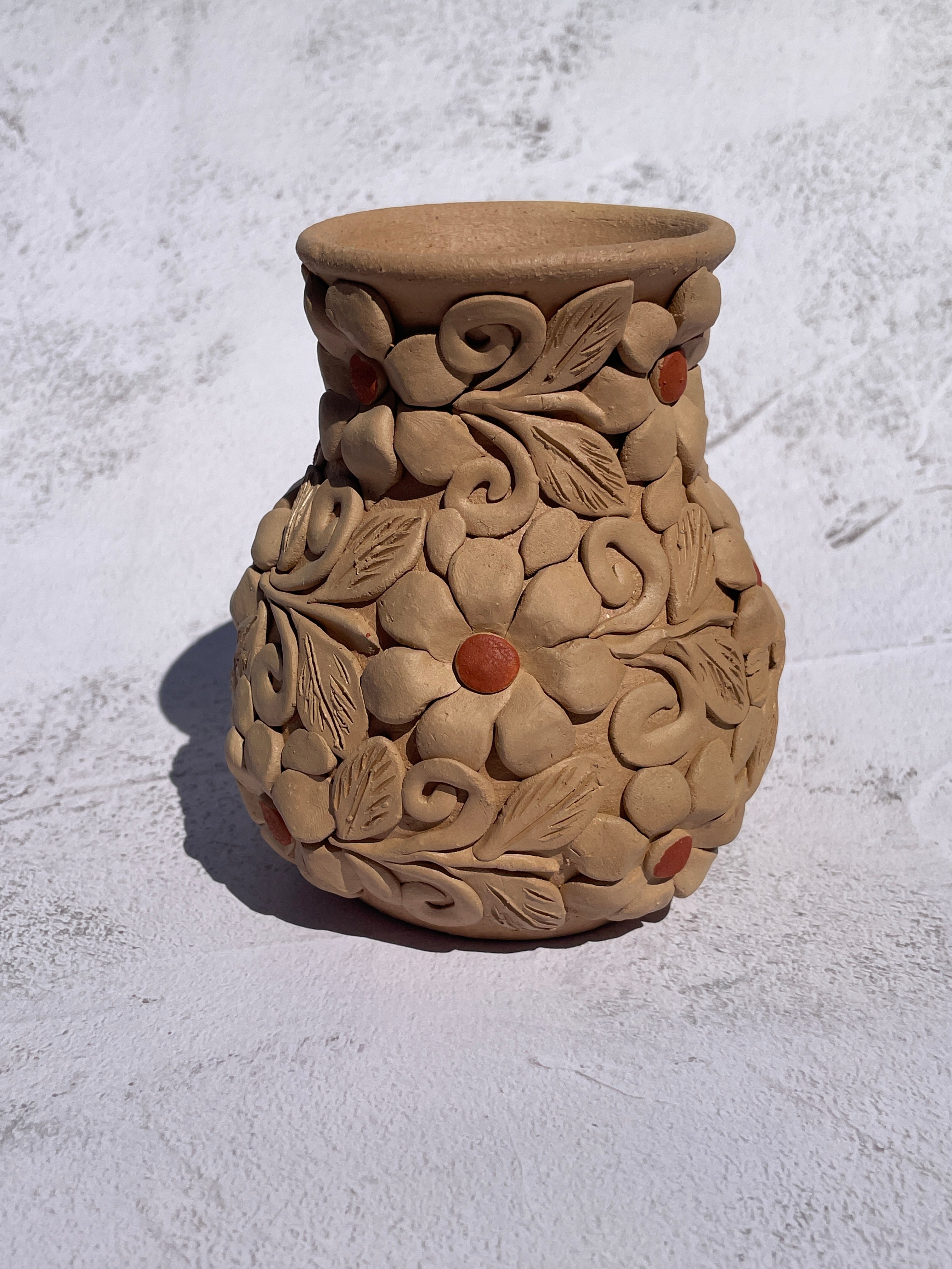 Oaxaca Pottery Small Vase Mexican Vase